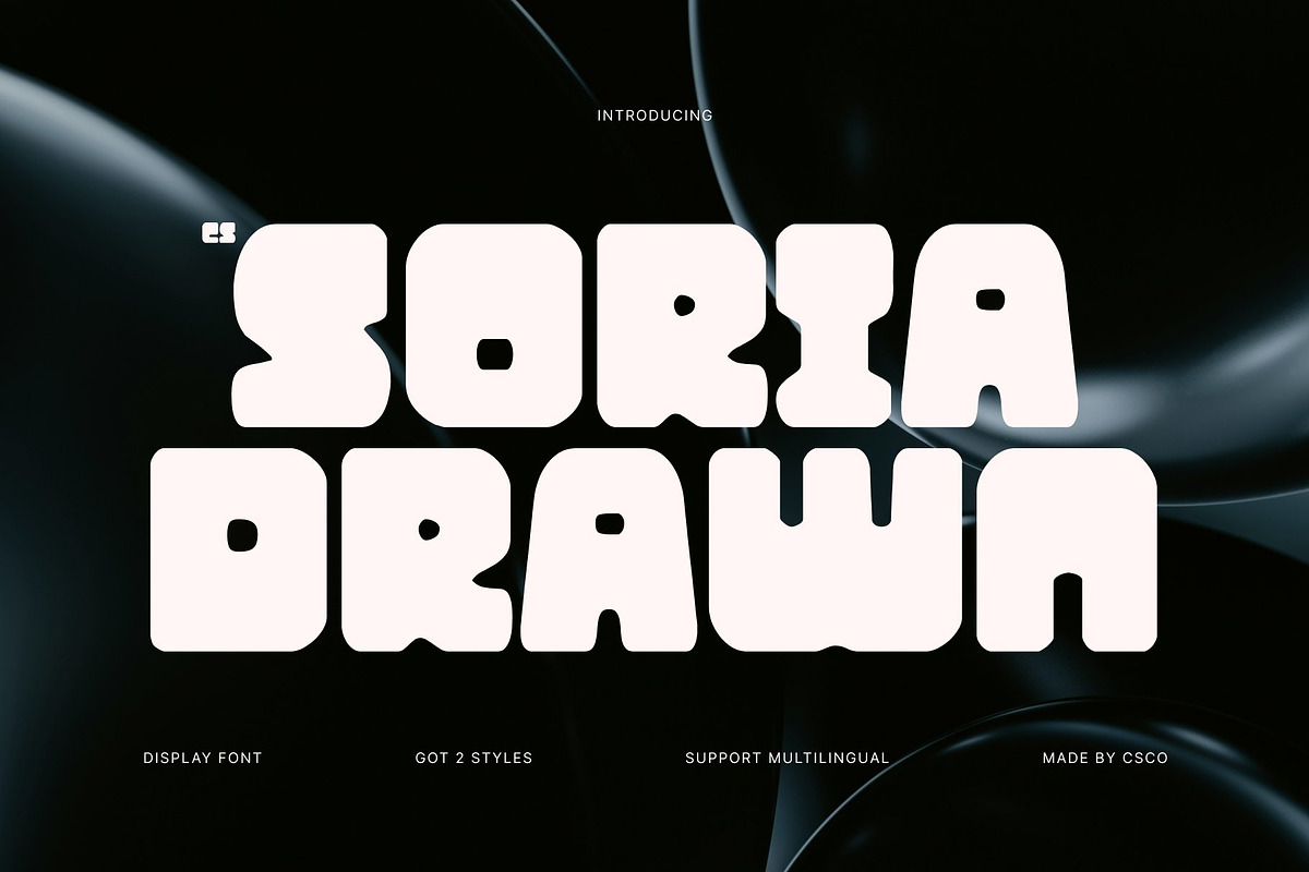 CS Soria Drawn, a Sans Serif Font by Craft Supply Co. (Photo 1 of 8)
