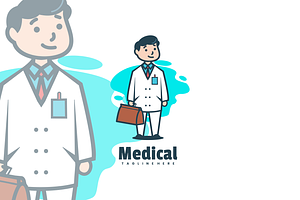 Medical Cartoon Logo Design., a Branding & Logo Template by VectorCraft
