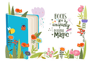 Cartoon Illustration of Open Book, an Education Illustration by Maria Starus