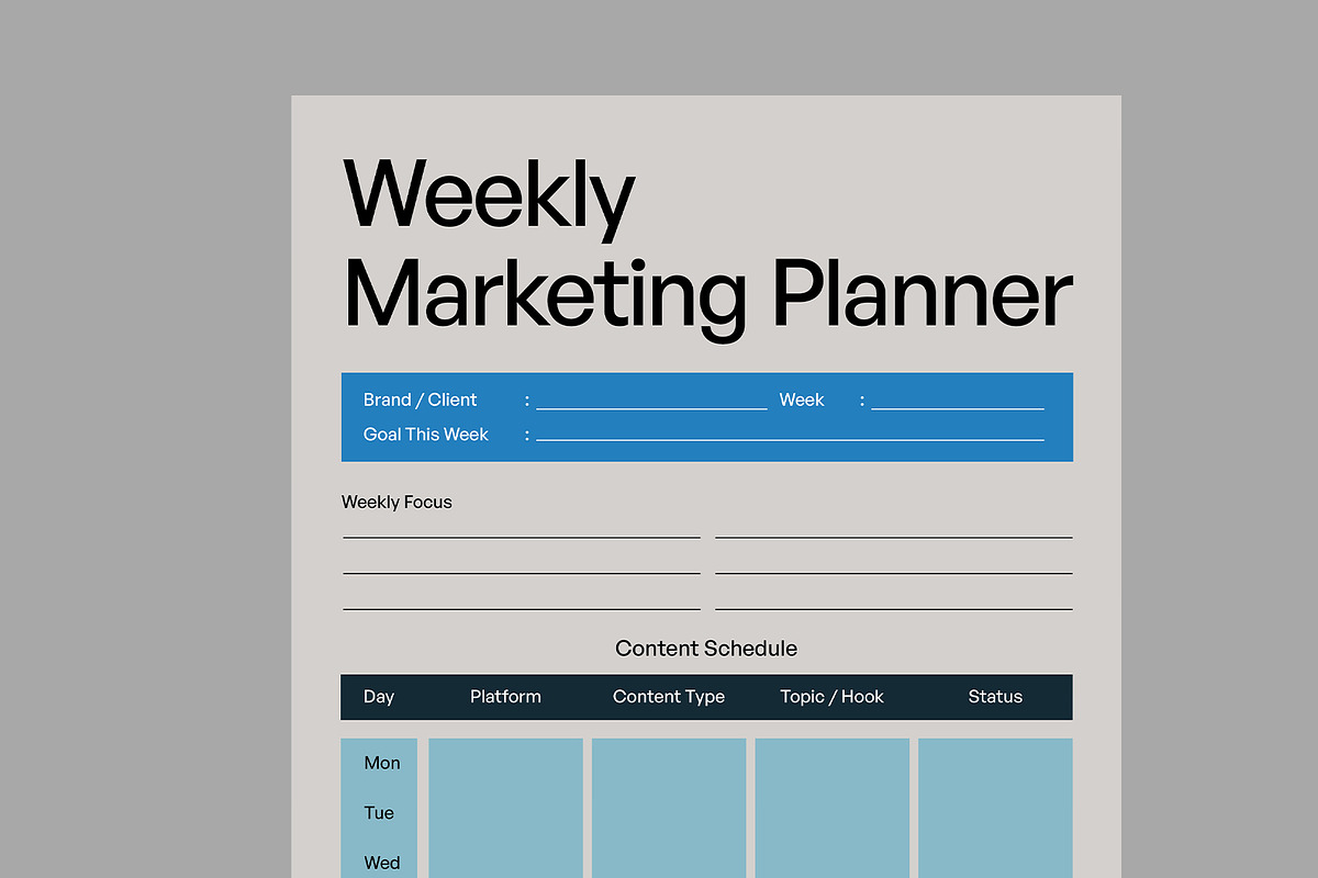 VIRYA | Marketing Agency Planner, a Stationery Template by Neermana (Photo 2 of 4)