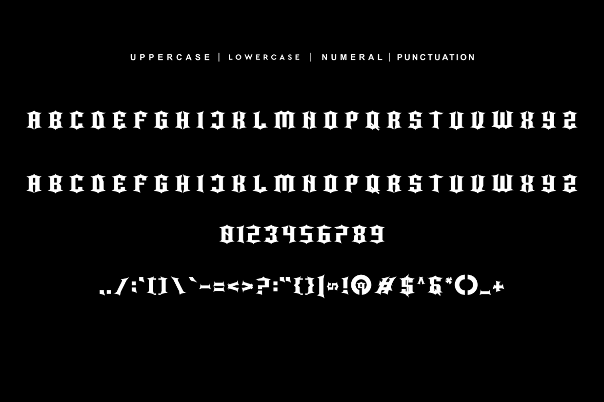 Moxaw - Gothic Font, a Blackletter Font by QR Design Studio (Photo 5 of 6)