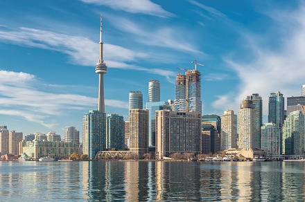 Toronto skyline stock photo containing canada and toronto, an Architecture Photo by Lucky Photographer