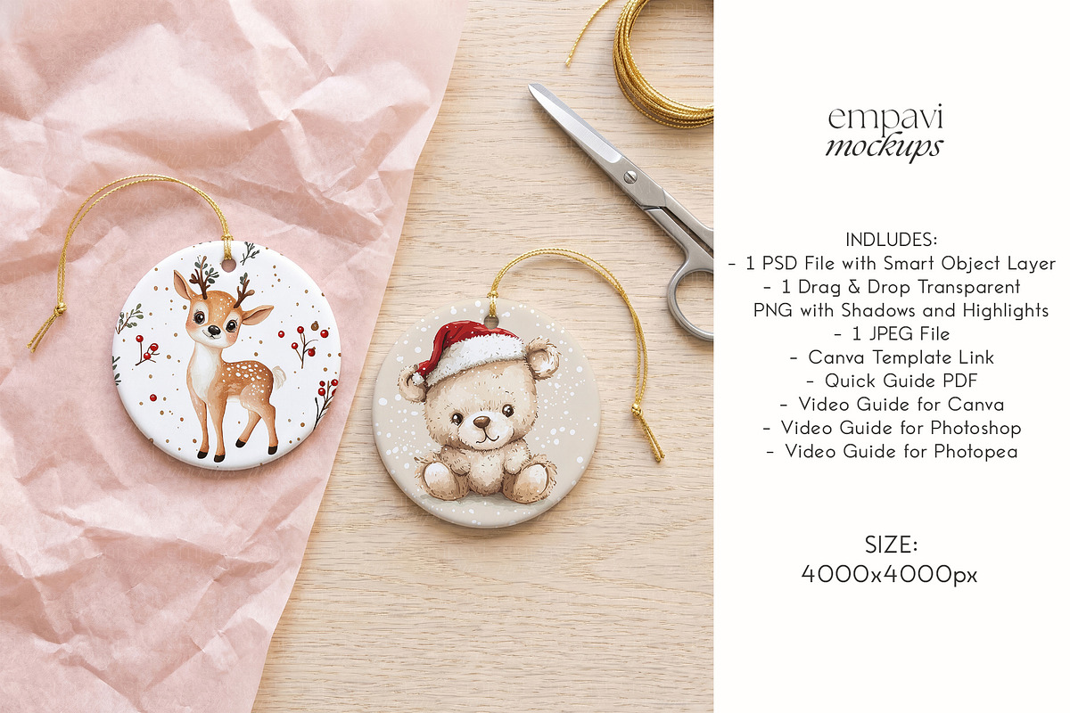 Ornament Mockup, a Household Mockup by EmpaviMockups (Photo 4 of 5)