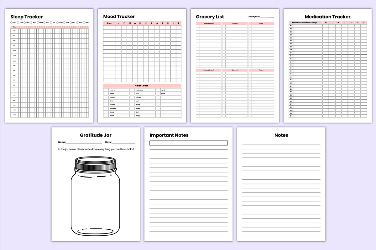 2025-2026 Vision Board Planner Canva, a Stationery Template by Mustafiz (Photo 7 of 7)