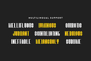 Monata Condensed Font, a Sans Serif Font by Artiveko (Thumbnail 5 of 7)