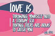 Little Kisses - Playful Display Font, a Script Font by Gassstype (Thumbnail 3 of 8)