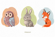 Watercolor animals. Illustration set, an Animal Illustration by Maria Summer (Thumbnail 6 of 9)