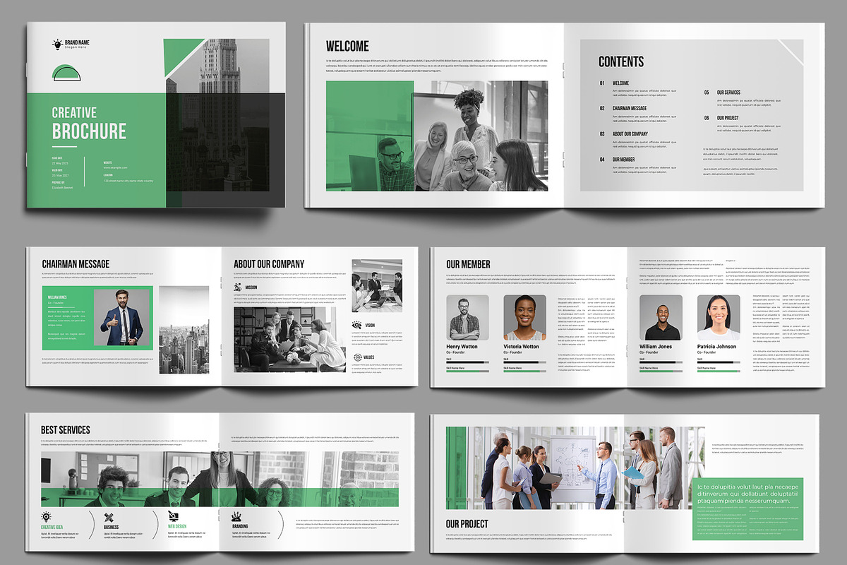 Creative Brochure Landscape Template, a Brochure Template by MightyDesign (Photo 1 of 9)
