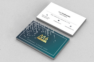 Halftone Business Card Template- S10