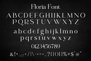 Floria - Elegant Swash Serif Font, a Serif Font by OWPictures (Thumbnail 8 of 9)
