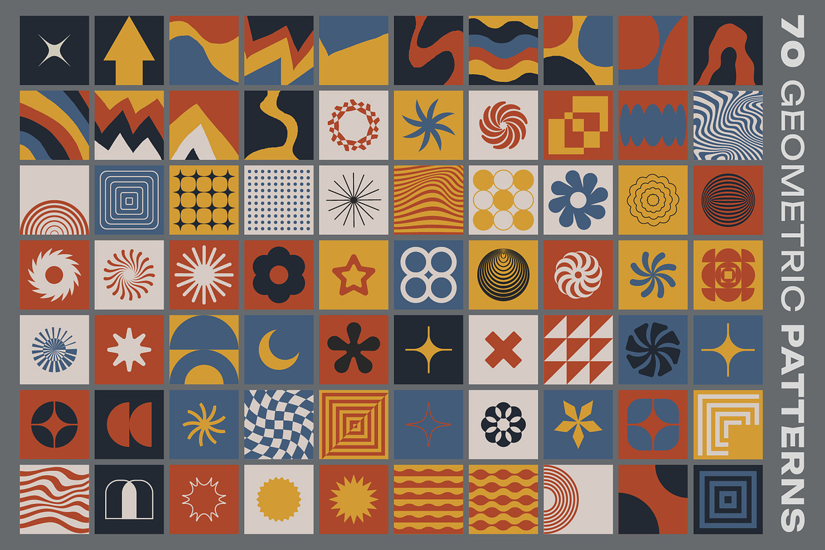 GEOMETRICO - VECTOR GEOMETRIC SHAPES, a Pattern Graphic by craftlove (Photo 3 of 11)