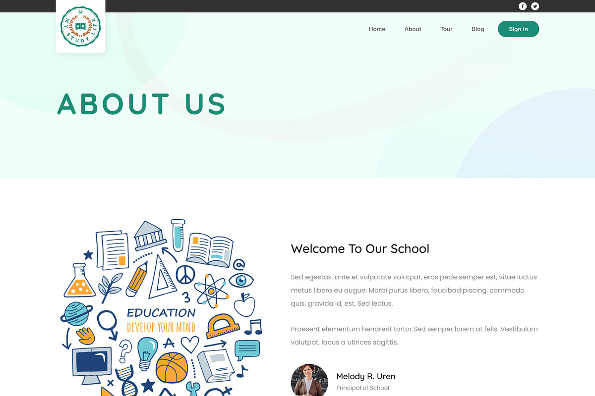 Education & Online Figma Template, a Templates & Theme by Neha Guleria (Photo 3 of 4)