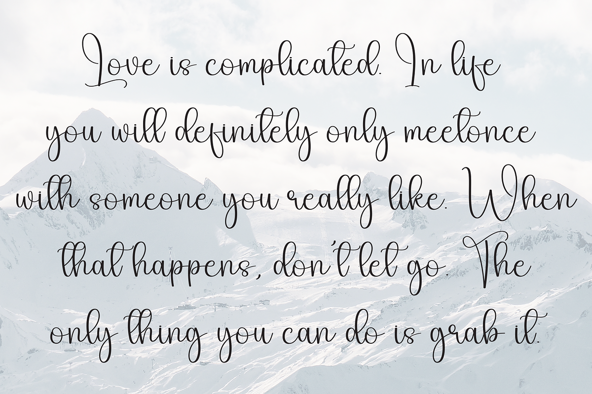 Loving | Script Font, a Handwritten Font by Scratchones (Photo 6 of 9)