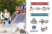 Cute childish vikings clipart set, an Illustration by Lana Sham (Thumbnail 11 of 12)