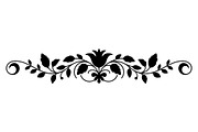 Ornamental Floral Silhouette, a Decorative Illustration by himelgfx (Thumbnail 3 of 18)