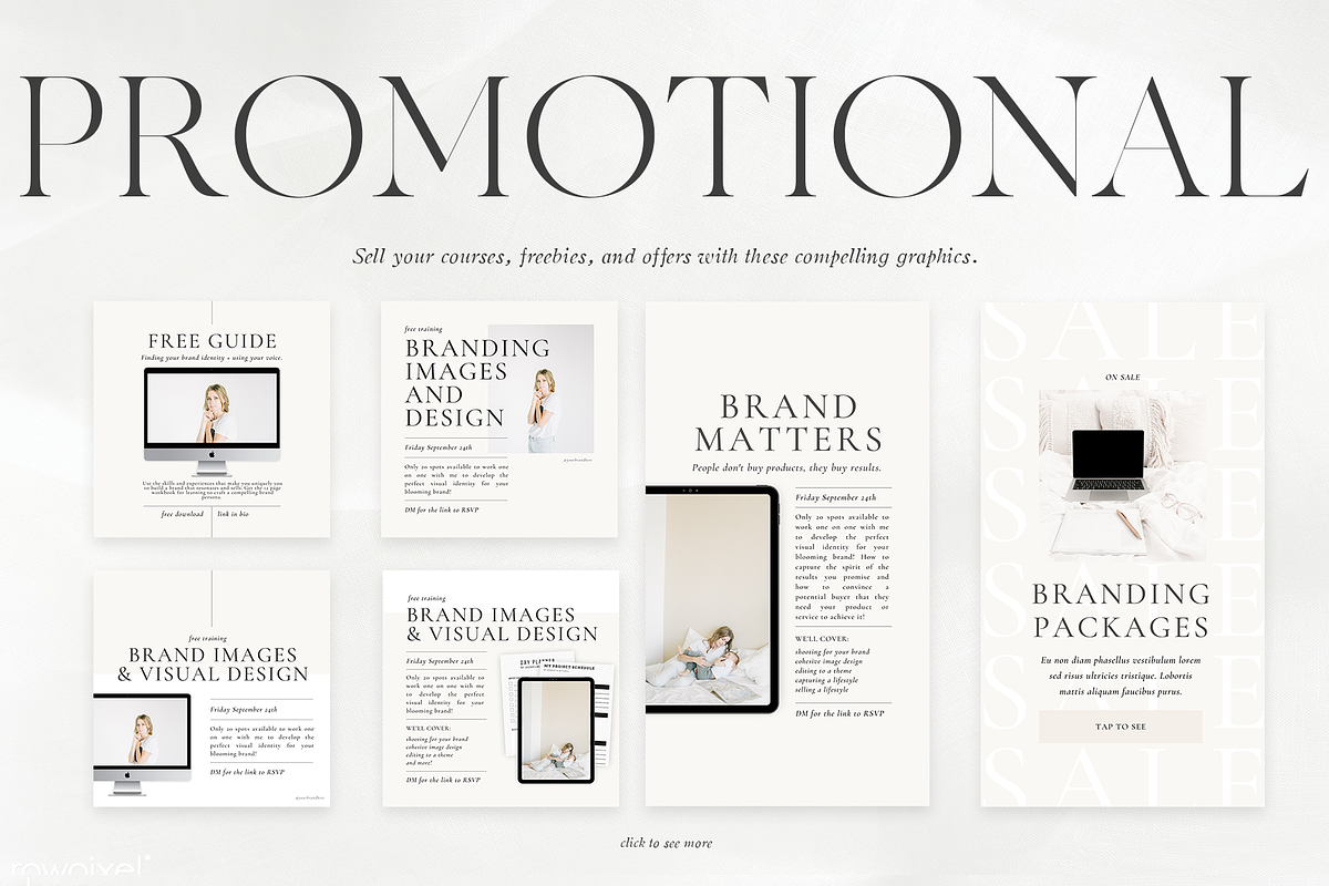 Soft Social Media Brand Templates, a Social Media Template by FEM Creative Studio (Photo 6 of 8)