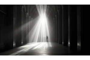 figure light rays black and white ai, a Background Photo by pikepicture