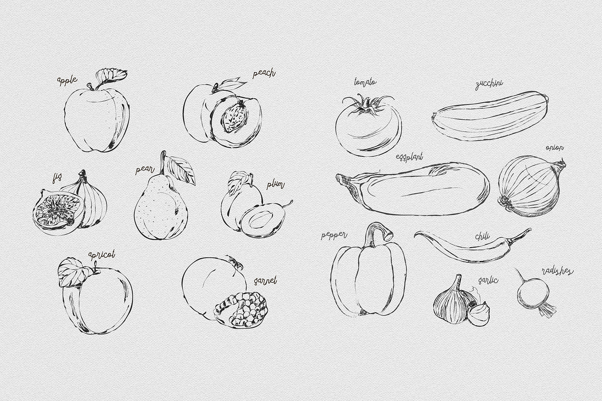 Collection of fruits & vegetables, a Templates & Theme by Indie Khisa (Photo 4 of 10)