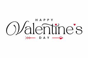 Happy Valentines Day Love Day Banner, an Illustration by PushLogo