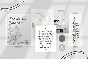 Franklin Notes Handwritten Font