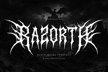 Razorth | Black Metal Font