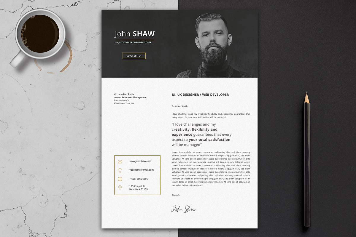 Gemini Resume Template, a Resume Template by Nina Shaw (Photo 2 of 9)