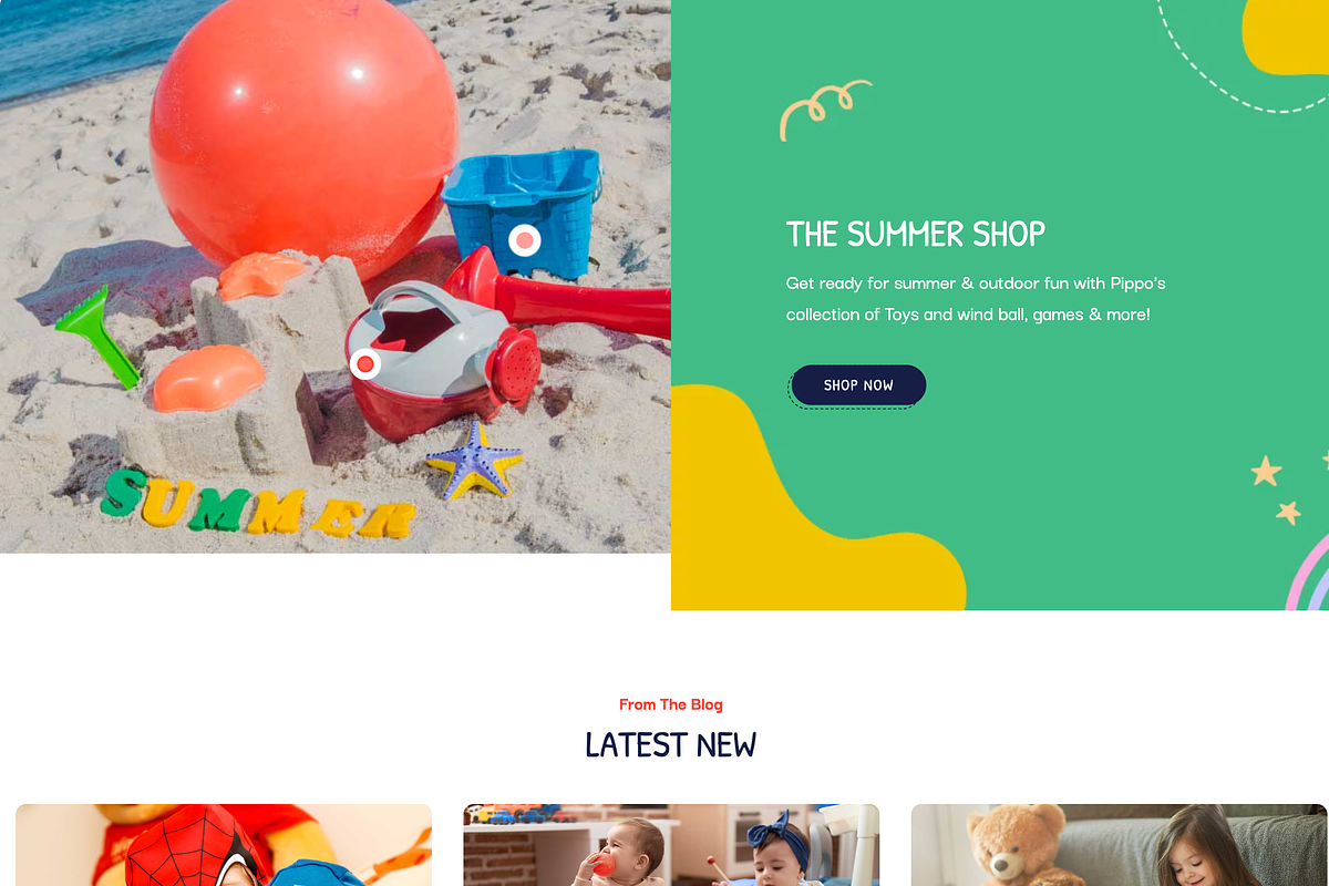 Kids Toys Store WooCommerce WP Theme, a WordPress Template by UInstrument (Photo 3 of 8)