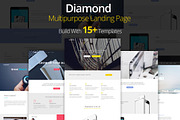 Diamond - Landing Page Template, a HTML Template by Zeepfeed (Thumbnail 1 of 6)