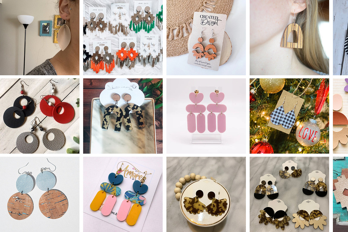 Ultimate Earring Template SVG Bundle, an Object Graphic by LifestyleCraftCo (Photo 3 of 11)