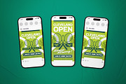 Cleveland Open Event Flyer Set, a Flyer Template by The Good Store (Thumbnail 2 of 2)