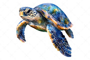 Watercolor Sea Animals Clipart, an Illustration by Craft Nest (Thumbnail 9 of 12)