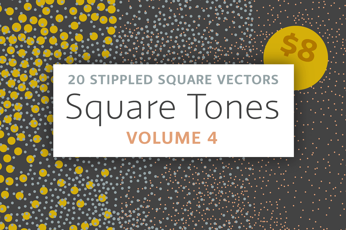 Square Tones Vol. 4 | 20 Halftones, a Texture Graphic by invisiblelayer (Photo 1 of 5)