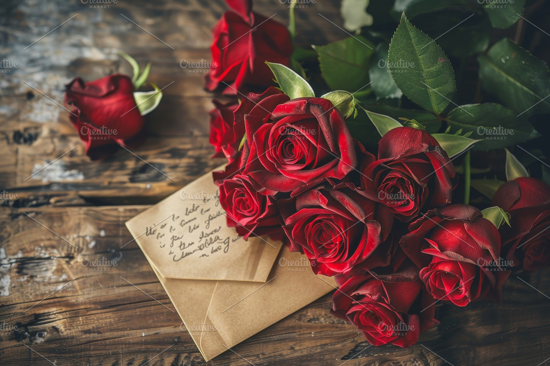 Bunch of vibrant red roses neatly ar, a Photo by Iftikhar Alam