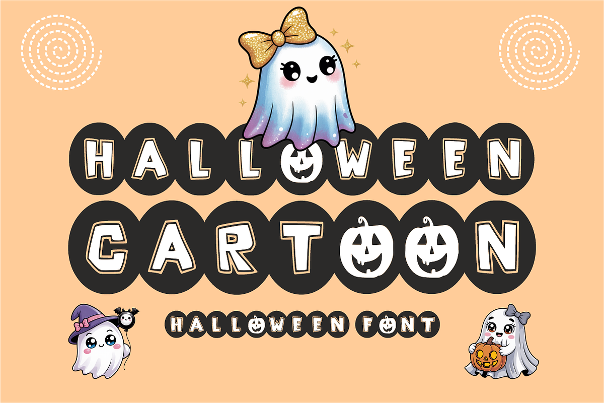 Halloween Cartoon - Spooky Font, a Sans Serif Font by KiddoGlyphs Studio (Photo 1 of 5)