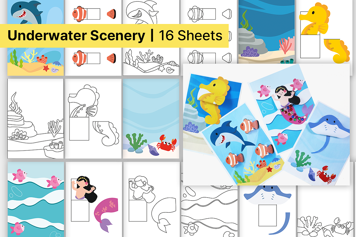 10 Summer Beach Art Activities, an Education Illustration by DRAWINART (Photo 2 of 11)