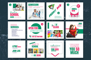 Back To School Post Design, a Social Media Template by MightyDesign