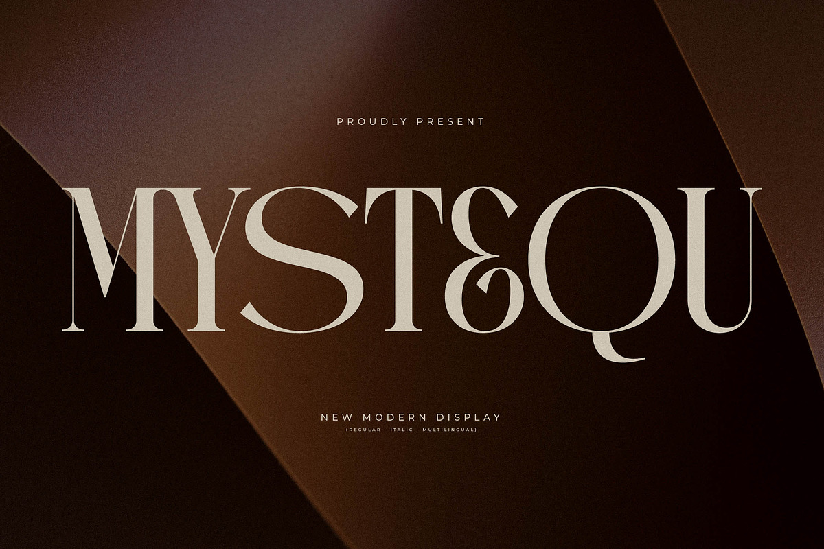 Mystequ New Modern Display, a Serif Font by Storytype Studio (Photo 1 of 15)