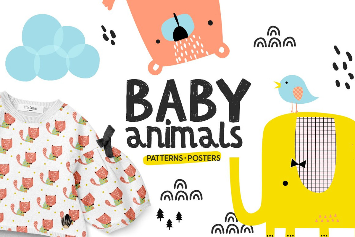 Baby Animals - Animals Patterns, an Animal Illustration by Sumacj (Photo 1 of 7)