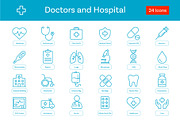 Medical & Healthcare Line Icons, an Outline Icon by Motaleb Hossain (Thumbnail 1 of 3)