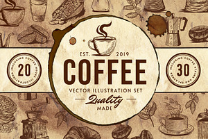 Coffee House - Illustration Set