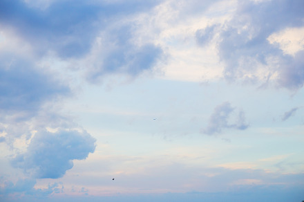 Beautiful blue sky on a sunny afternoon at the sea, a Nature Photo by Artsaba Family