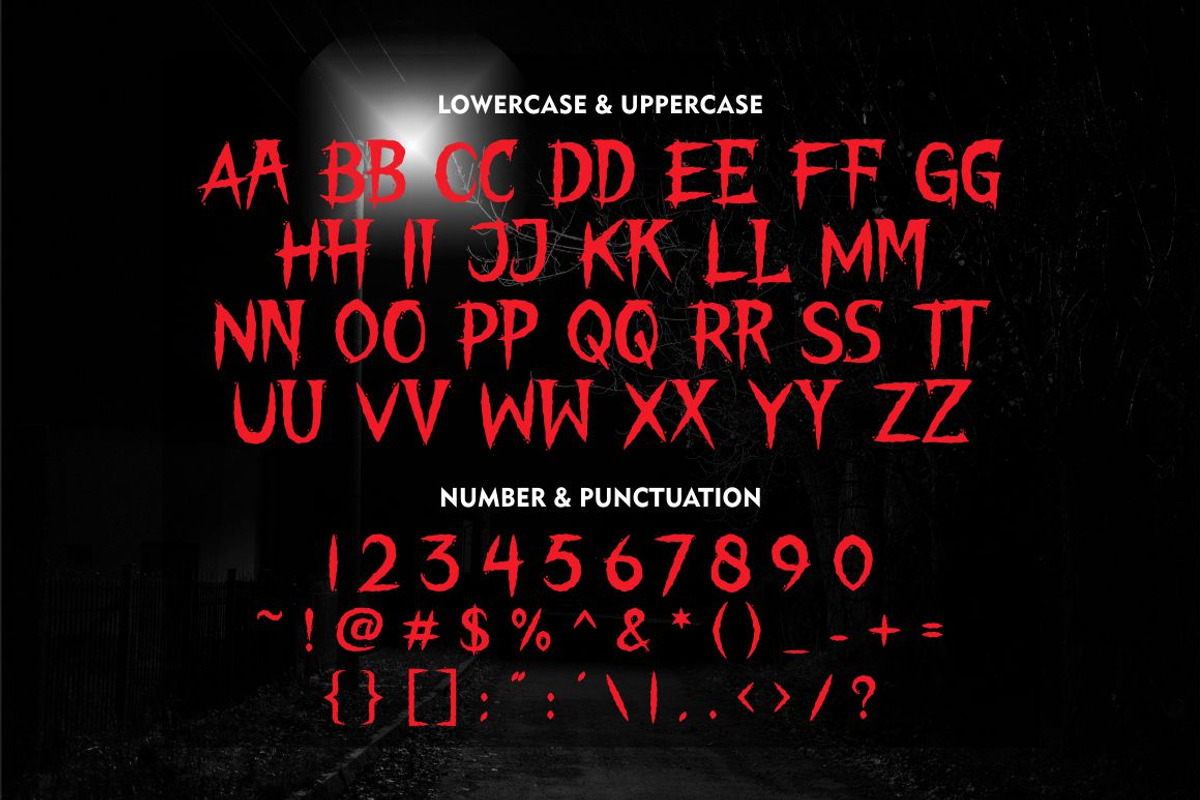 The Night Lamp - Halloween Font, a Font by PutraCetol Studio (Photo 7 of 11)
