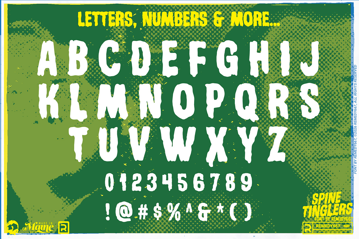 Spine Tinglers - Retro Horror Font, a Handwritten Font by Remedy667 (Photo 6 of 6)