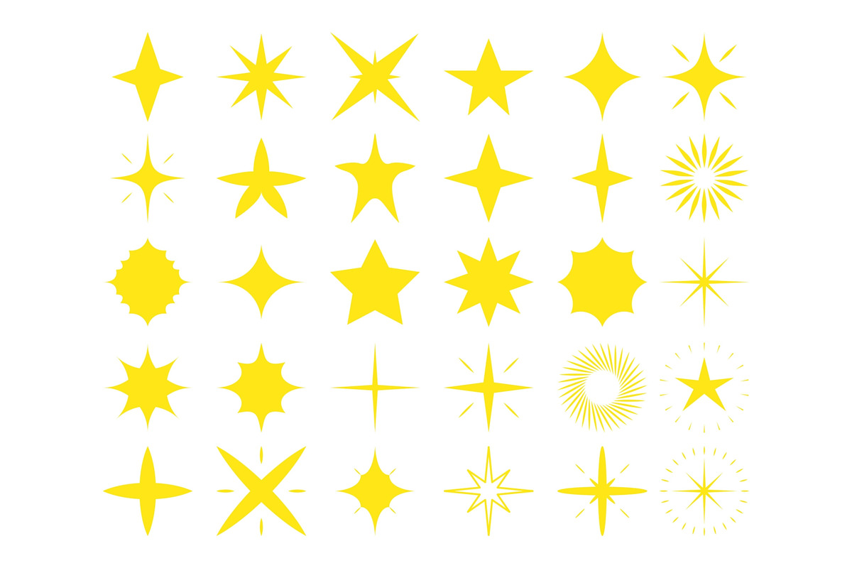 30 Sparkling Star design, an Object Graphic by Pikgura (Photo 2 of 4)