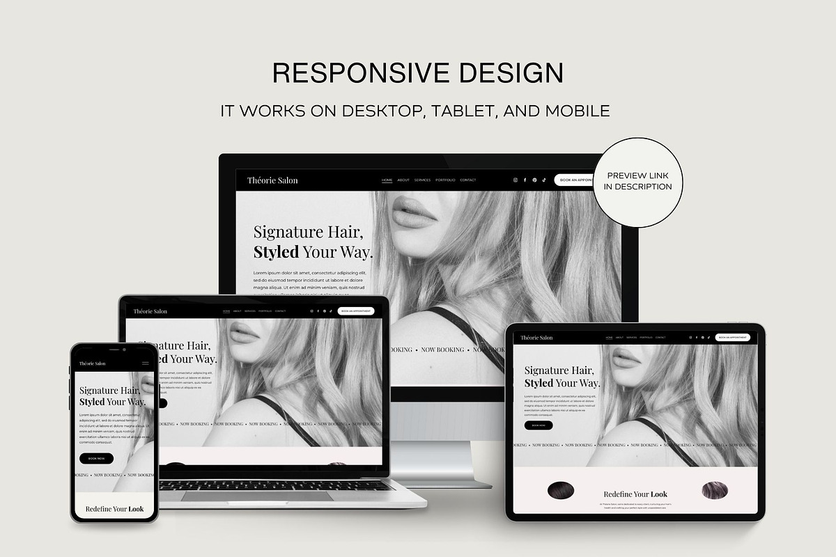 Squarespace 7.1 Template: Théorie, a Squarespace Template by Deb Creative Studio (Photo 7 of 9)