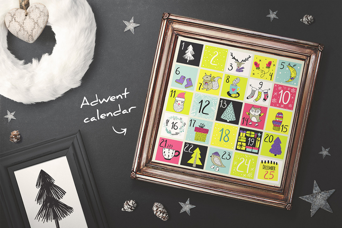 Merry & Bright Xmas - holiday set, an Animal Illustration by Bosotochka♥Art (Photo 10 of 10)
