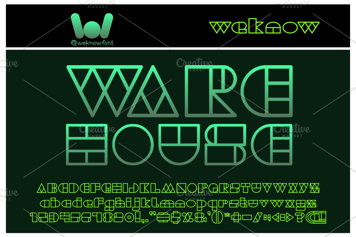 warehouse project font, a Font by weknow (Photo 1 of 5)