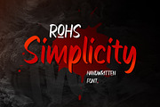ROHS Simplicity | Handwritten Font, a Handwritten Font by Lemonthe (Thumbnail 1 of 5)