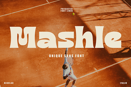 Mashle - Unique Sans Font, a Sans Serif Font by Font Liner