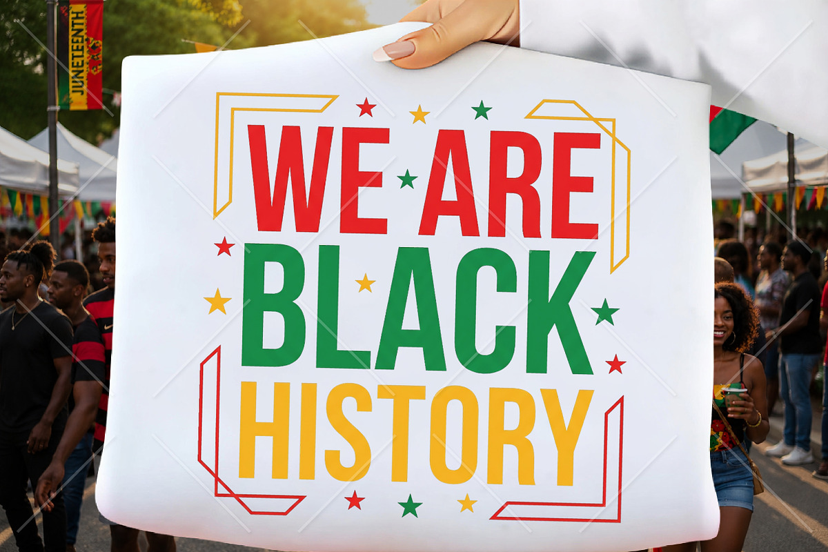 We Are Black History PNG, a Seasonal Illustration by Canvas Craft (Photo 1 of 5)